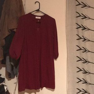 Burgundy Dress